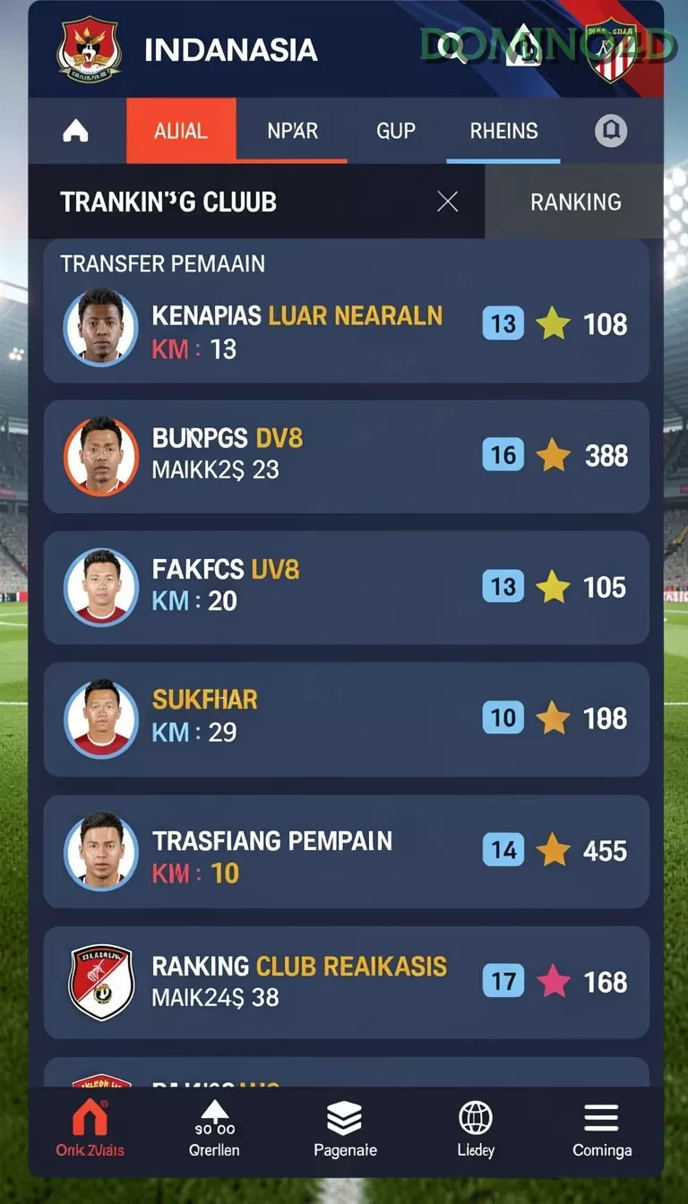 Cuplikan layar INDOBET — halaman utama